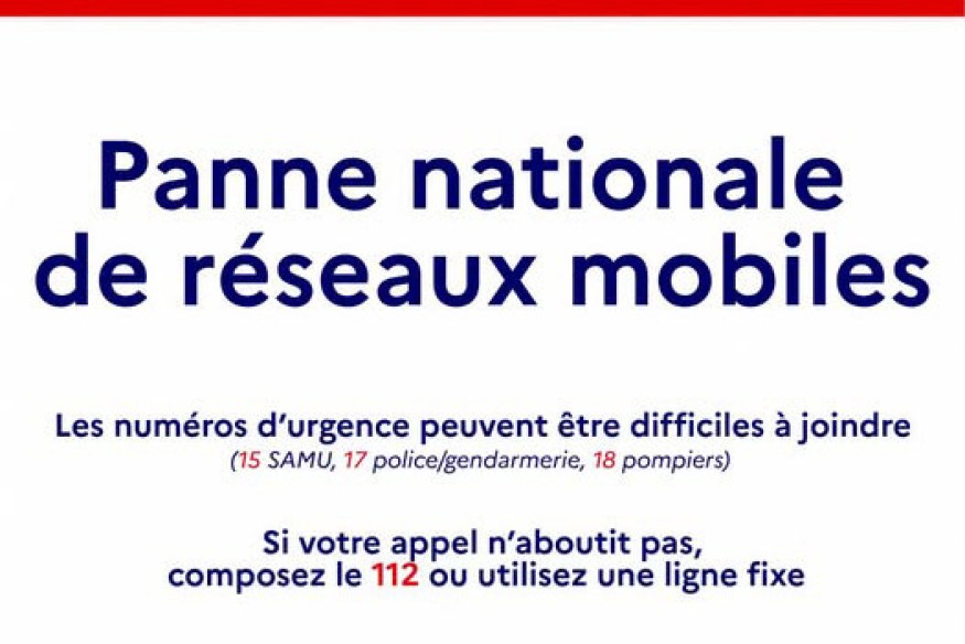 Perturbation nationale sur les réseaux mobiles : consignes pour joindre les services d’urgence